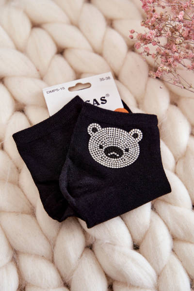 Damensocken aus Baumwolle mit Cosas Schwarz