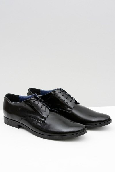 Herren Brogues Bednarek Elegante Leder Lackierte Schuhe Schwarz Peter