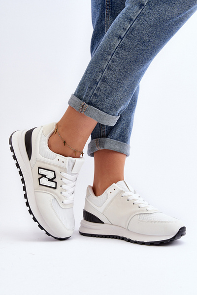 Women's White Sports Sneakers Alettesa