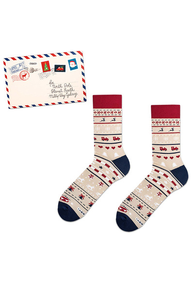 Zooxy Socken mit Weihnachtsbuchstaben