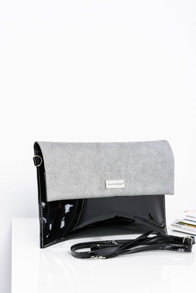 Schwarz und Silber Damen elegante Handtasche