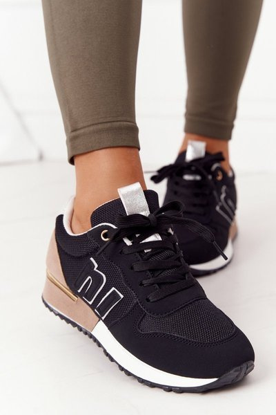 Damen Sportschuhe Sneakers Schwarz Maddie