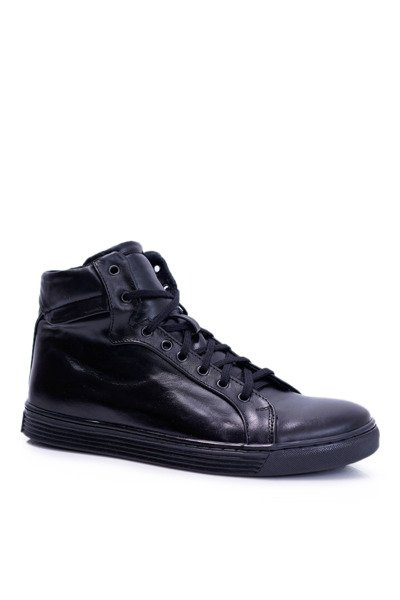 Vyriškas odinis tenisas Bednarek Black Edys