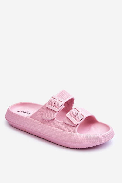 Sandale de spumă pentru femei cu dungi roz Sharmen