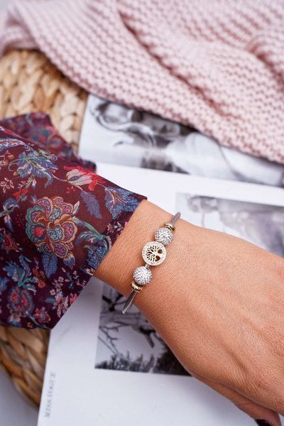 Damen Zirkonia Armband Rose Gold Baum des Lebens Nemdar