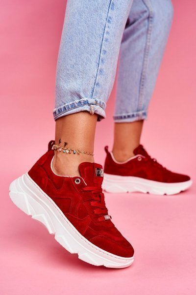 Női sport bőrcipők GOE Red FF2N3017