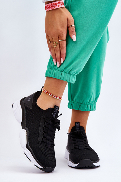 Chaussures de sport à enfiler pour femmes, système de mousse à mémoire de forme Big Star LL274A146 noir