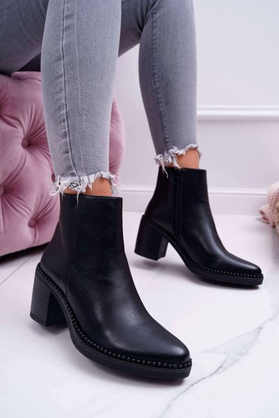 Femei Stiletto Boots Duo negru
