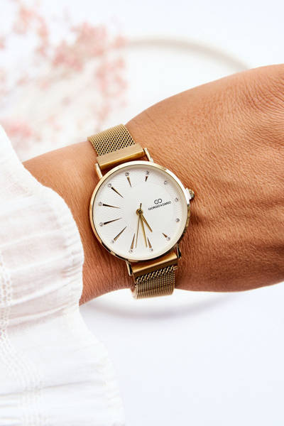 Montre Bracelet Maille Giorgio&Dario Doré-Blanc