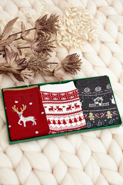 Set de 3 perechi de șosete festive pentru femei