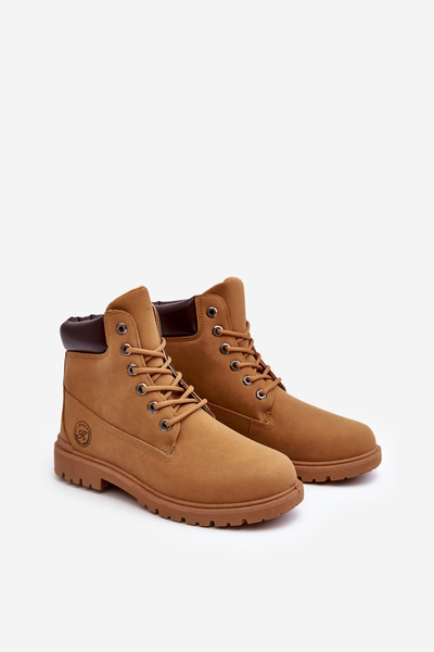Bottines à Lacets Trapper Homme Camel Memeni