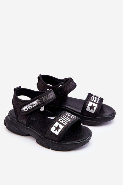 Kindersandalen mit Klettverschluss Big Star LL374192 Schwarz