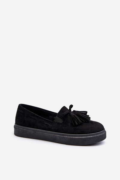 Women's Black Fringed Espadrilles Elorvia