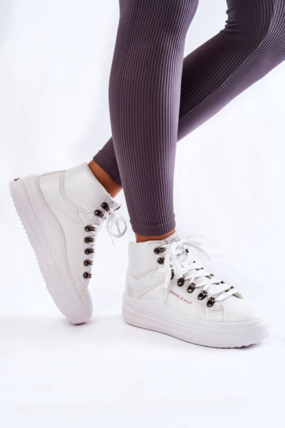 Női High Sneakers Cross Jeans KK2R4028C fehér