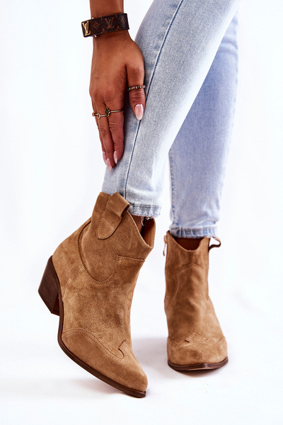 Moteriški kulkšnies batai Spitz Lewski Shoes 3236 Beige