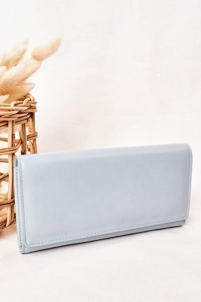 Große Damen-Magnet-Geldbörse Blau