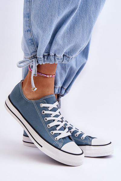 Baskets basses classiques pour femmes Bleu clair Vegas