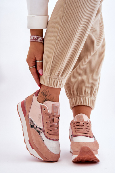 Baskets à la mode avec système de mousse à mémoire de forme Big Star LL274366 rose