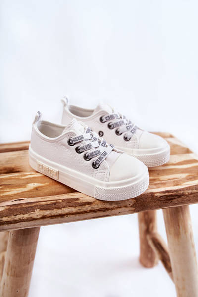 Adidaje din piele pentru copii Big Star KK374060 Alb