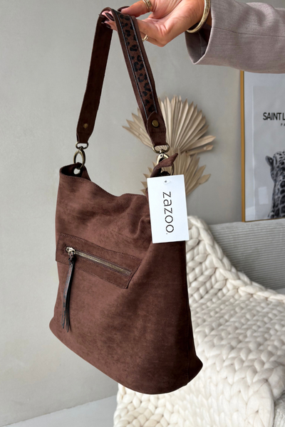 Tasche aus Öko Wildleder Schokoladige Deliane