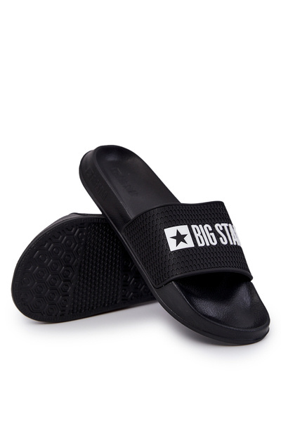 Herren Big Star Flip Flops JJ174505 Schwarz