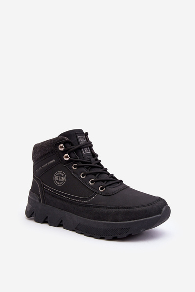Chaussures de trekking pour hommes noires Big Star MM174016