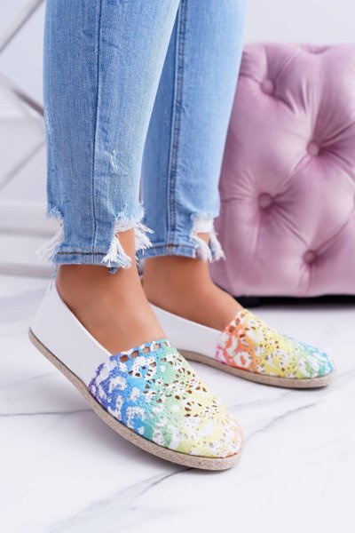 Slip pentru femei pe Espadrilles Lace Sarah