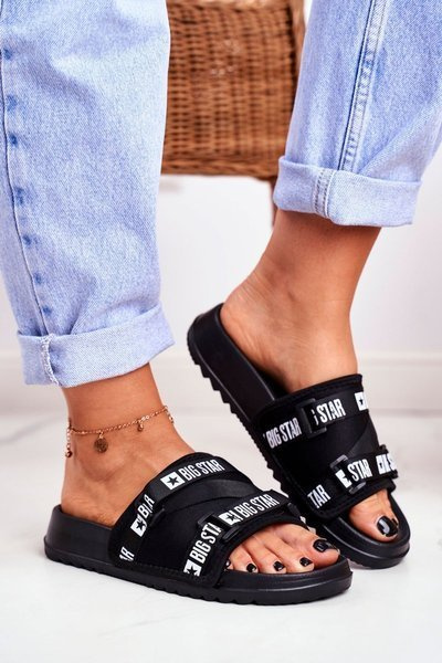 Women's Slides Big Star Military Black GG274A018