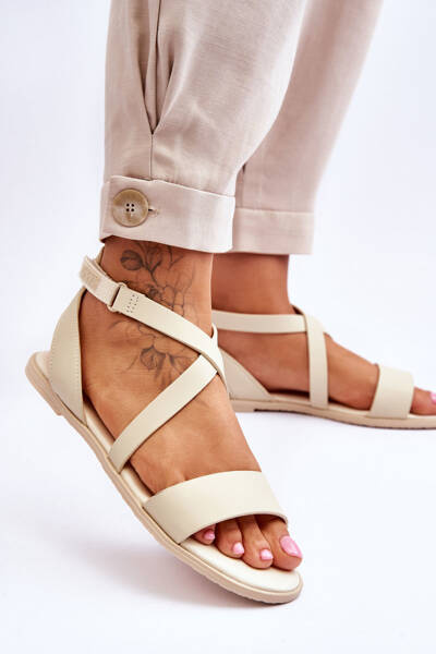 Sandales Cheville En Cuir Big Star LL274A161 Beige