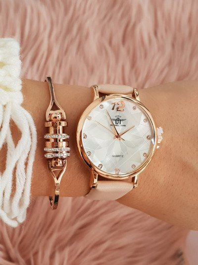 Women's Beige Michael John Morento Watch