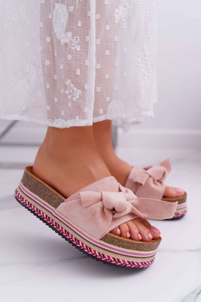 Platform Flip Flops Pink Chantal