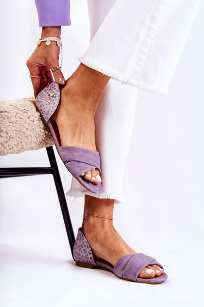 Suede Sandals Maciejka 03615-05 Violet