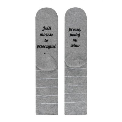 SOXO Socken für Frauen "Wenn du das lesen kannst, gib mir bitte den Wein"