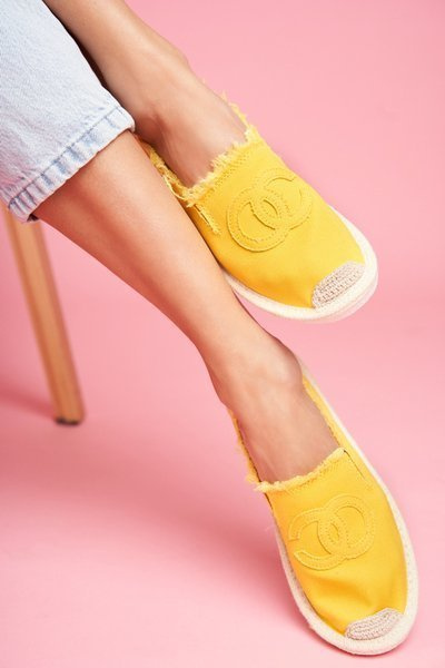 Espadrilles -uri clasice pentru femei FLaure galbenă