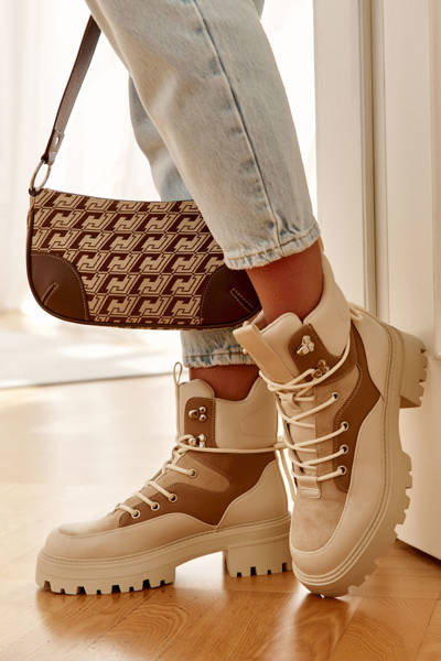 Bottes Chaudes Trappeurs Beige-Marron Settimo