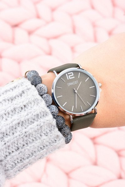 Classic Leather Olive Ernest Damenuhr