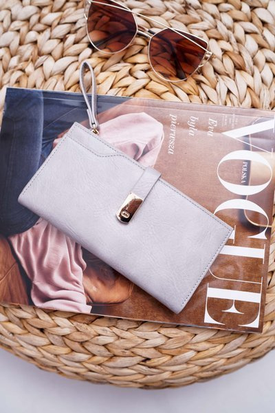 Portefeuille Femme Grand Gris AD-64