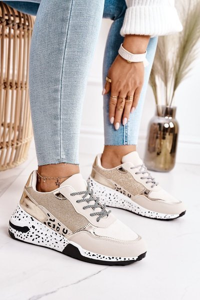 Women’s Wedge Sneakers Gold Avery