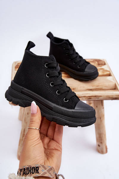 Baskets Hautes Enfant Noir Freeze