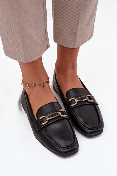Mocasini Femei Cu Decor Zilnic Negru Priscelle