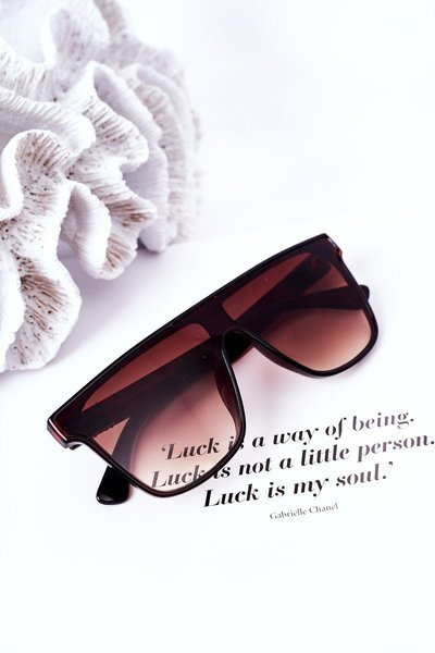 Shield Type VINCENT Sonnenbrille Dunkelbraun Ombre