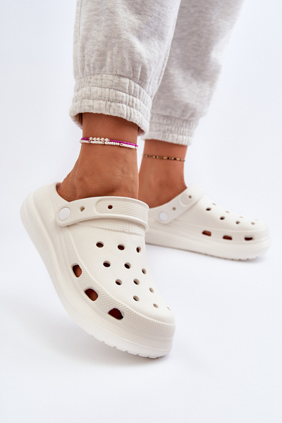 Tongs En Mousse Pour Femme Blanc Ilariana