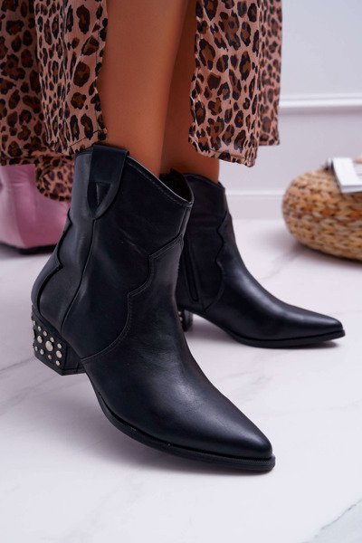 Női Cowboy csizma Black Cliff