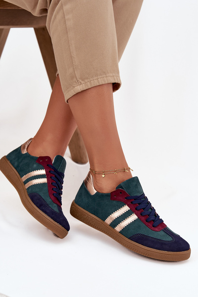 Zazoo N1068 Nubuc Pantofi Sport Jos Dungi Verde