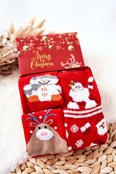 Copii Moș Crăciun Clauze Socks Cosas Set de 4 perechi