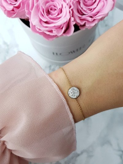 Handgefertigtes Damenarmband aus Roségold Selene