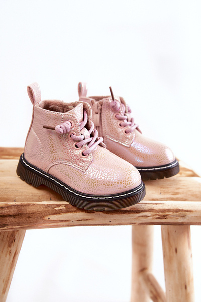 Vaikiški šilti batai su užtrauktuku Pink Betsy