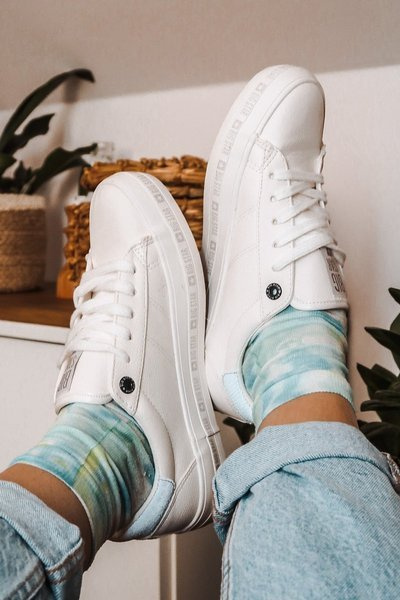 Women's Leather Sneakers Big Star GG274194 White