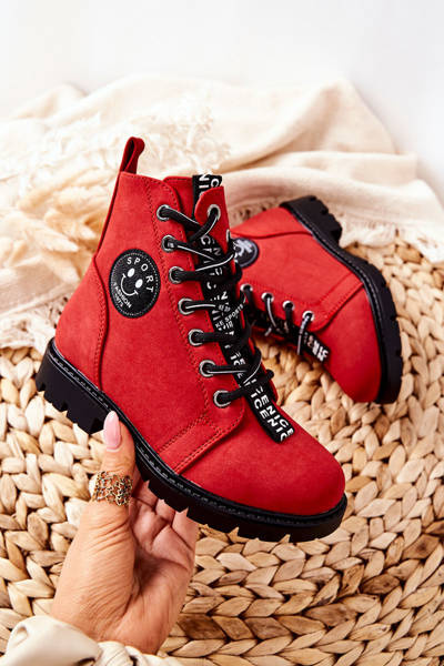 Gyermek csizma meleg piros mini Aspen
