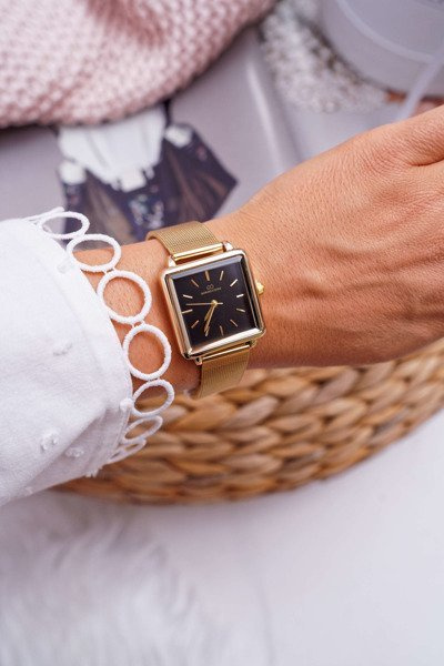 Montre Femme Giorgio & Dario Cadran Fanne Noir Doré